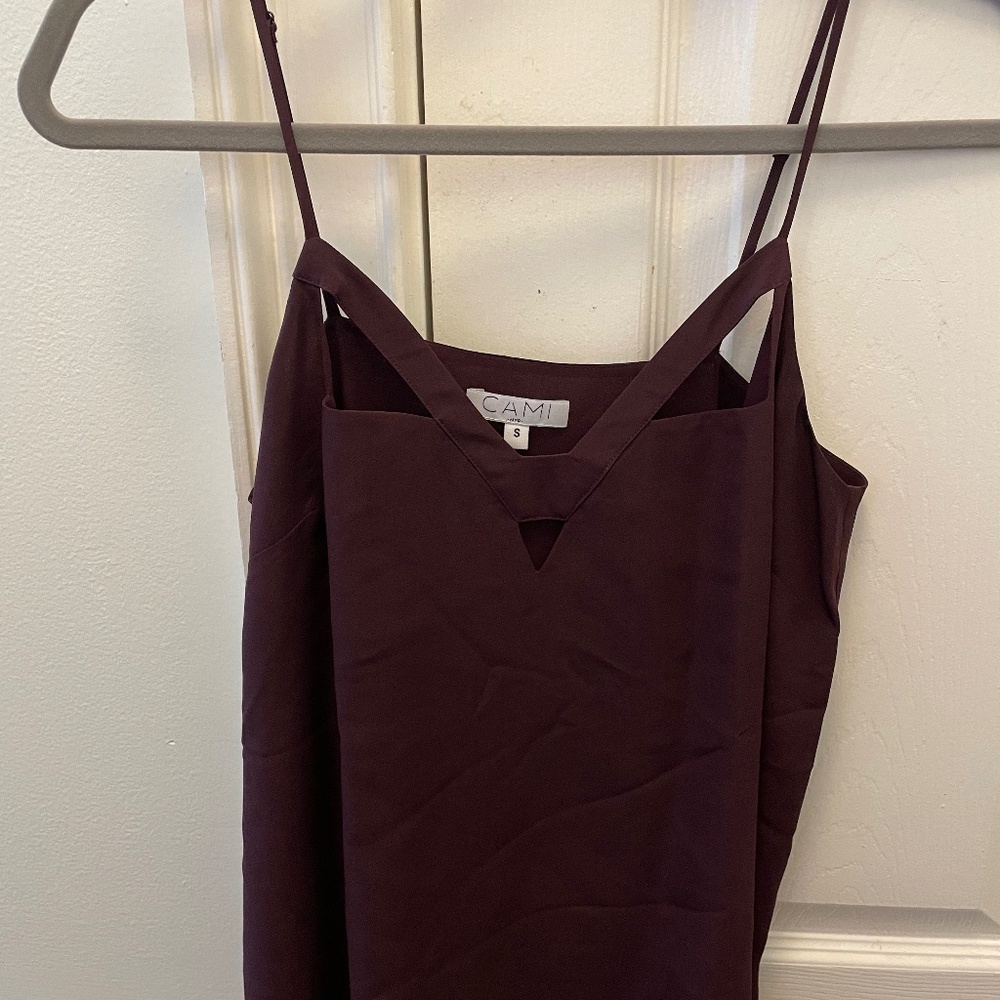 CAMI NYC Burgundy Cami size Small